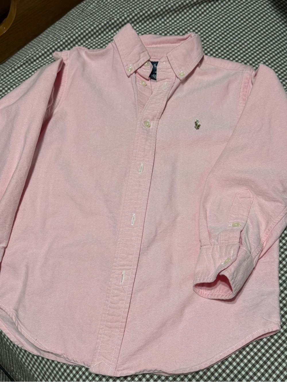 Ralph Lauren Pink Button-Down Oxford Shirt - Kids